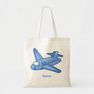 Light Blue Aeroplane Tote Bag