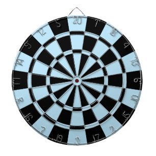 Light Blue And Black Dartboard