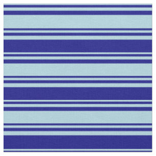Light Blue and Blue Coloured Pattern of Stripes Fabric