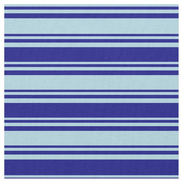 Light Blue and Blue Coloured Pattern of Stripes Fabric (Close Up)