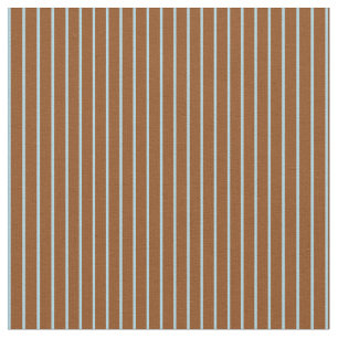 Light Blue and Brown Coloured Pattern of Stripes Fabric