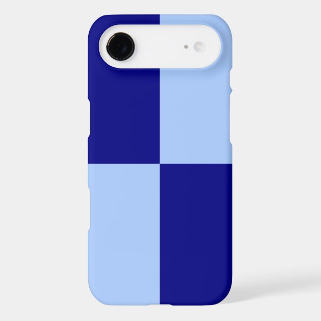 Light Blue and Dark Blue Rectangles Case-Mate iPhone Case (Back)
