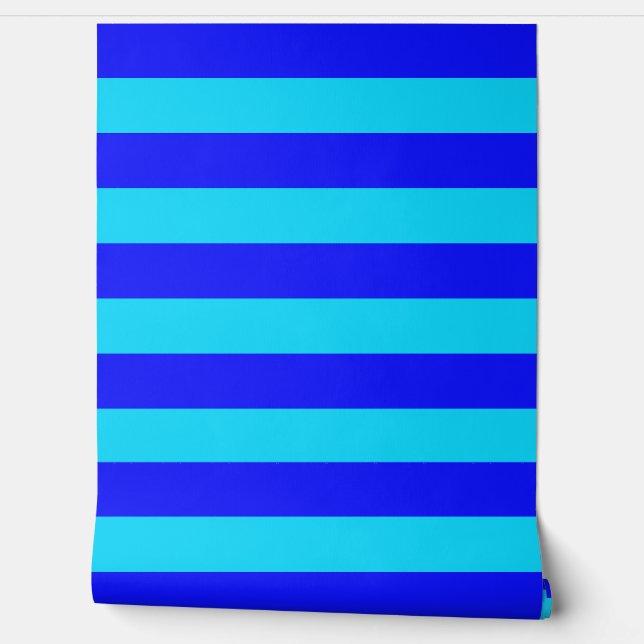 Light Blue and Dark Blue Stripes Design  Wallpaper (Unrolling)