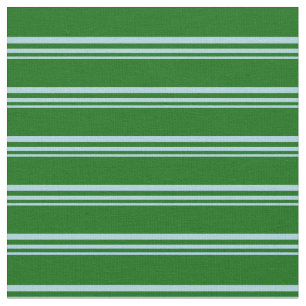 Light Blue and Dark Green Lined/Striped Pattern Fabric