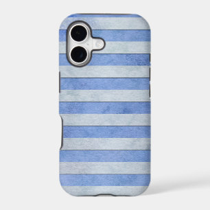 Light Blue and Grey Watercolor Stripes Pattern