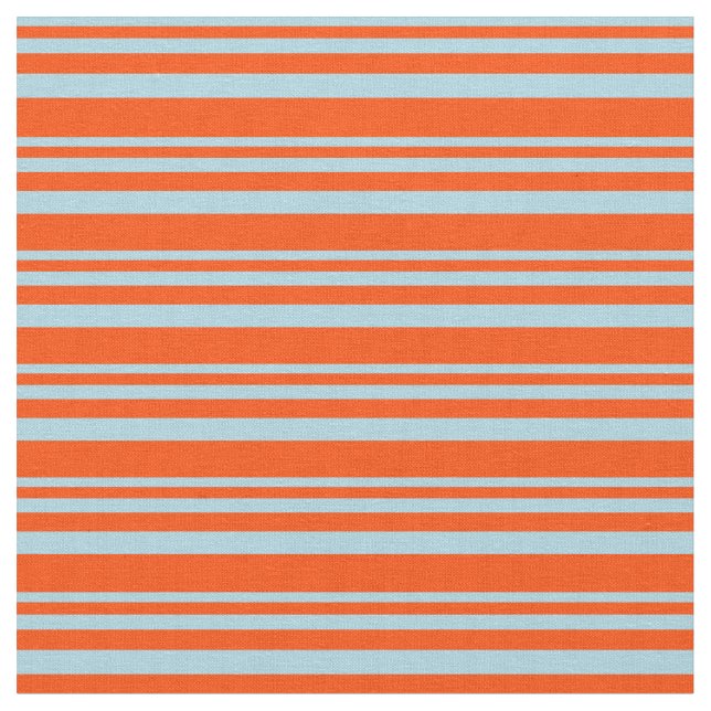 Light Blue and Red Lines Fabric (Close Up)