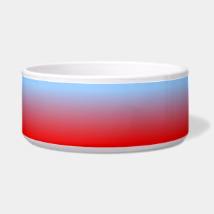 Light Blue and Red Ombre