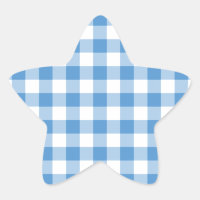 Light Blue and White Gingham Pattern