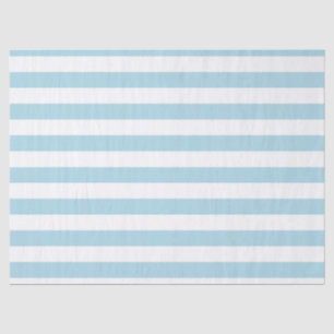 Light Blue and White Stripes Tissue Paper