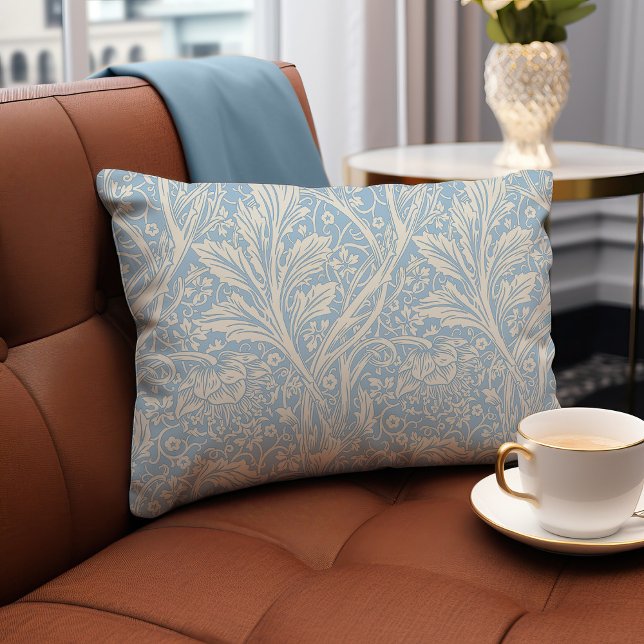 Light Blue Arcadia William Morris Hawthorn Lumbar Cushion (Creator Uploaded)