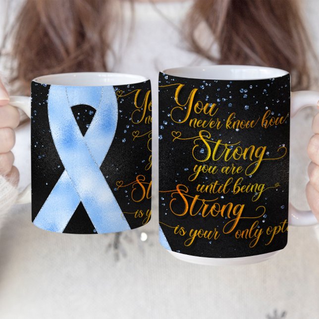 Light Blue Awareness Ribbon Mug Design (Creator Uploaded)