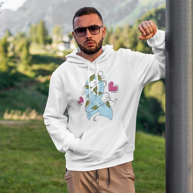 Light Blue Awareness Ribbon Support and Hope Hoodie (Creator Uploaded)