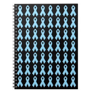 Light Blue Awareness Ribbons Notebook