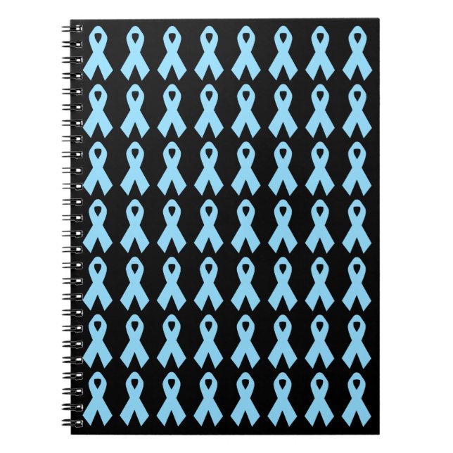 Light Blue Awareness Ribbons Notebook (Front)