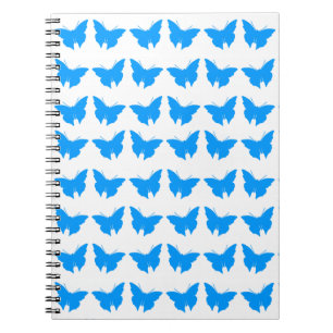 Light Blue Bold Butterflies Notebook