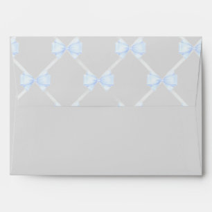 Light blue bow  envelope