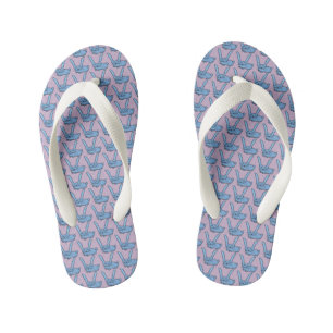 Light blue bunny kid's thongs