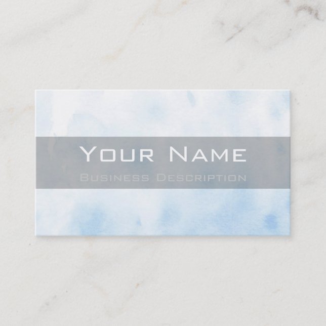 Light Blue Business Card (Front)