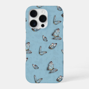 Light Blue Butterfly iPhone Case - Aesthetic cover