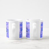 Light Blue Camouflage Pattern Coffee Mug Set (Handle)