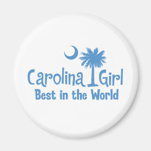 Light Blue Carolina Girl Best in the World Magnet
