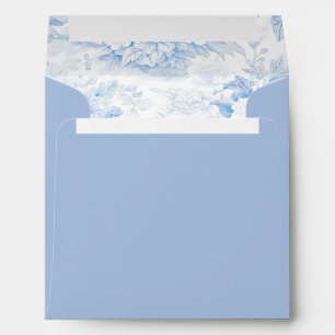 Light blue chinoiserie wedding square Envelope
