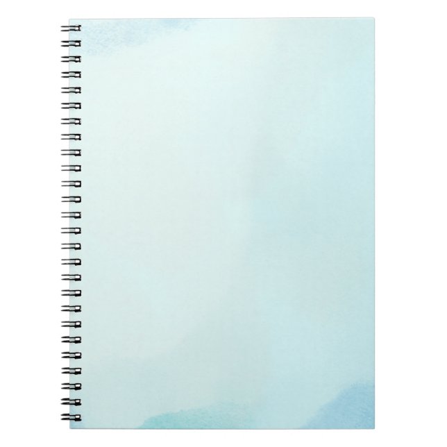 Light Blue Cloud Cloudy Notebook (Front)