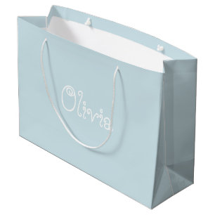 Light Blue Color Baby Shower Gift Bag