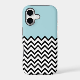 Light Blue Colour Block Chevron iPhone 5 Case
