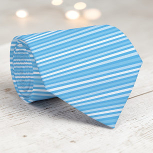 Light Blue Colour Stripes Necktie