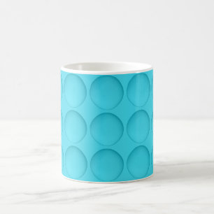 Light Blue Cyan Polka Dot Coffee Mug