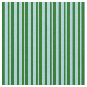 Light Blue & Dark Green Coloured Lines Fabric