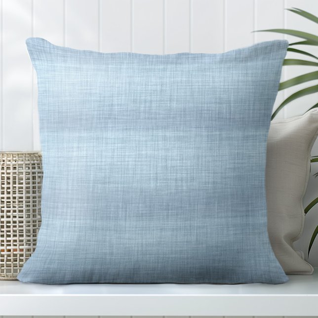 Light Blue Decorative Pillow - Linen Look (Creator Uploaded)
