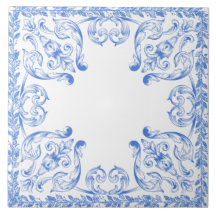 Light Blue Decorative tile