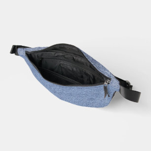 Light blue denim blue jean look Print Cut Sew Bag