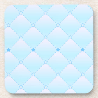 Light Blue Diamond  Pattern Decorative Coaster