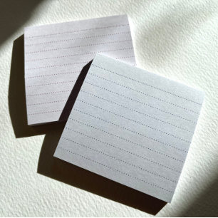 Light Blue Dot Rule Post-It Notes