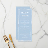 Light Blue Elegant Wedding Stylish Customisable