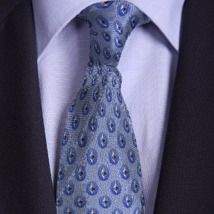 Light Blue Ethereum Crypto Coin Tie