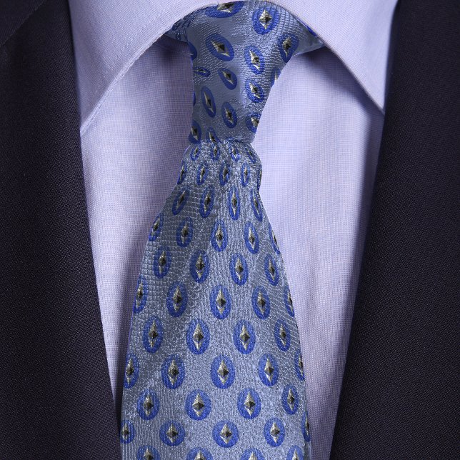 Light Blue Ethereum Crypto Coin Tie (Creator Uploaded)