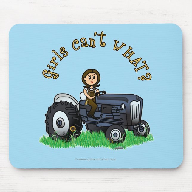 Light Blue Farmer Mouse Pad (Front)