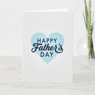 Light Blue Fathers Day Card