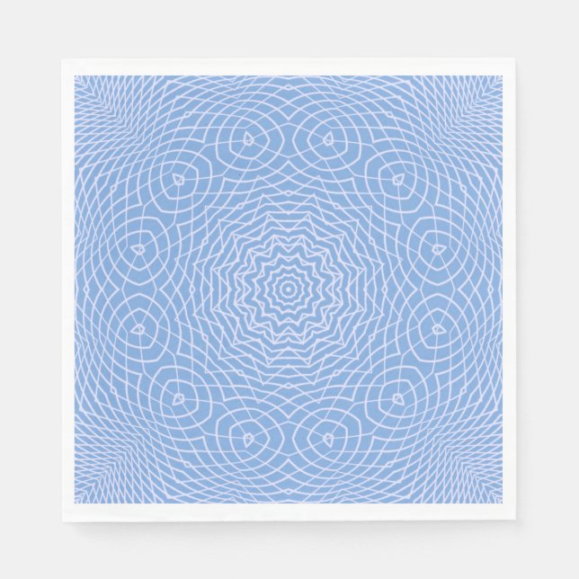 Light Blue Faux Tulle Design Napkin (Front)