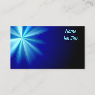 Light Blue Flare on  Dark Blue  Business Card