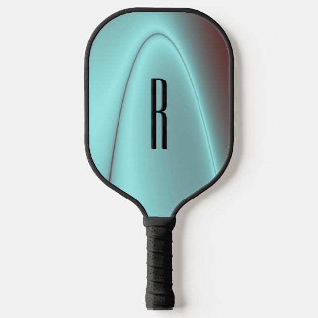 Light Blue Flash Initial Pickleball Paddle (Front)