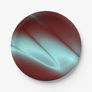 Light Blue Flash Paper Plate