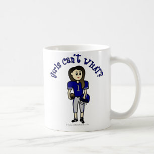 Light Blue Football Coffee Mug