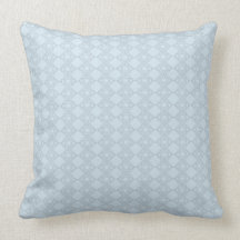 Light blue French crochet Polyester Throw Pillow