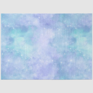 Light Blue Galaxy Series Design 10 Tissue Paper