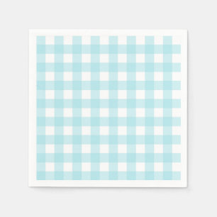 Light Blue Gingham Napkin